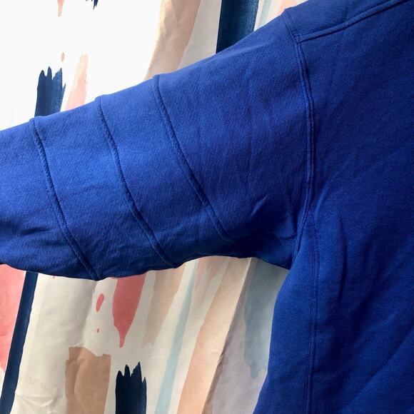 NWOT Free People Movement Warm Down Pullover in Electric Cobalt Blue Size Small - Picture 8 of 16